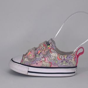 Kids Unicorn Print Sneakers - Pink